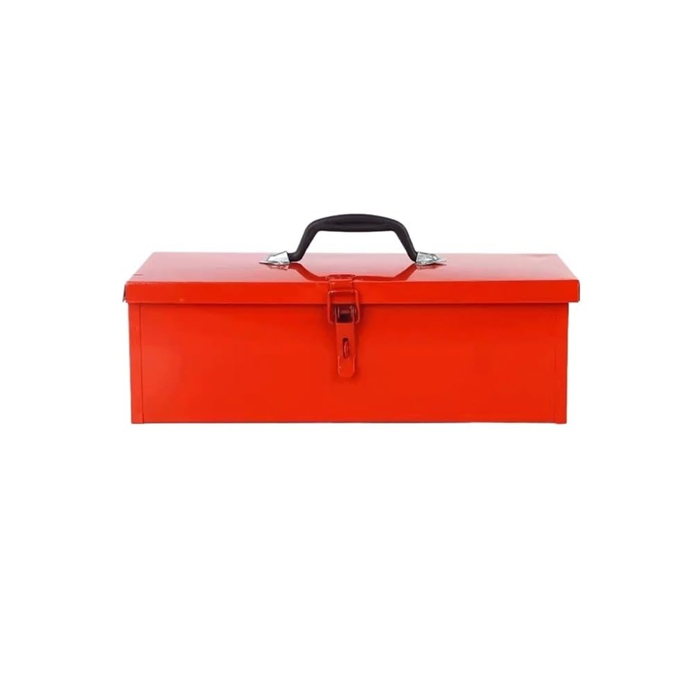 Hardware tool box red iron storage portable electrician car repair thickened Storage and Toolbox