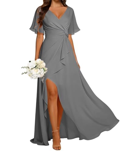 Robe de cocktail noire en mousseline de soie au drapé haute couture