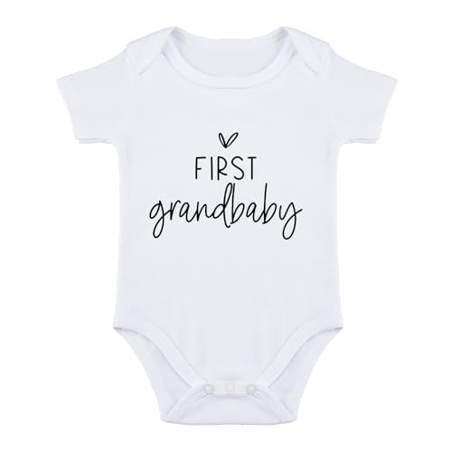 SproutJoy First Grandbaby Bodysuit for Baby Grandparents Baby Announcement Bodysuit Promoted to Grandma Newborn