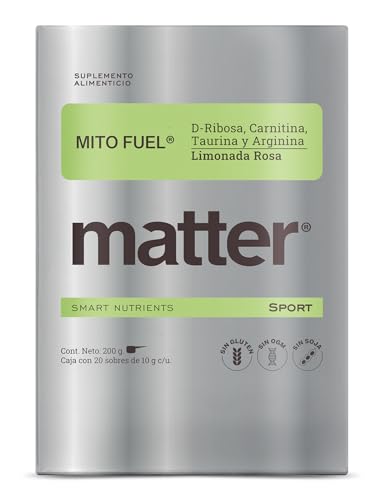 MATTER SMART NUTRIENTS | Mito Fuel Sport | Pre-workout | D-ribosa, L-carnitina, L-taurina, L-arginina | Suplemento que contribuye al rendimiento físico | Sabor...