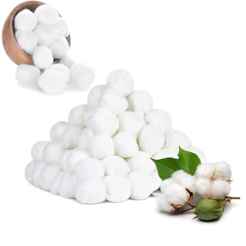 KARELLS Batuffoli Cotone Idrofilo,Sgrassanti batuffoli di cotone,Batuffoli di cotone per trucco,Batuffoli Cotone Bianchi per Pelli Sensibili,Salone di Bellezza,Uso Domestico,300PCS