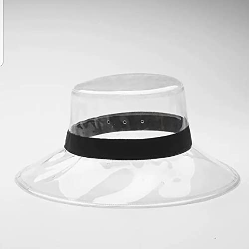 Clear Bucket Hat Women Sun Visor Waterproof Rain Transparent Plastic Wide Brim Ladies Bucket Cap Fashion Rain Cap #TOP1