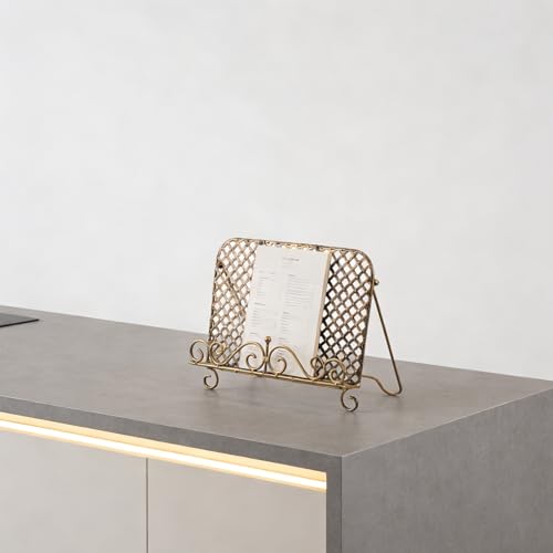 Soporte de hierro para libros de recetas: cocine con comodidad y manos libres en casa 7