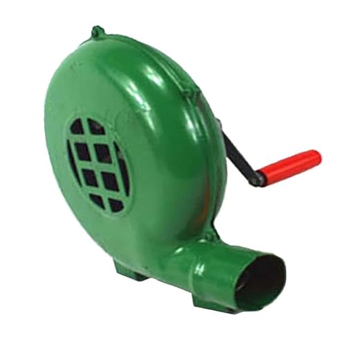 Ventilador Manual, Soplador De Aire Pequeño para Forja De Herrero, Encendedor De Fuego Portátil para Parrilla, Aspas De Ventilador De Metal con Manivela(120W)