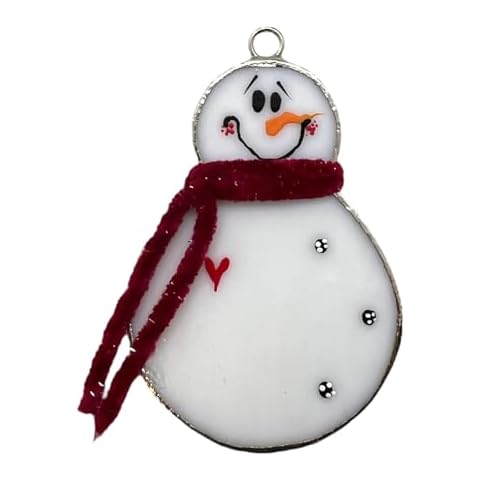 Switchables Glass Cover- Snowman with RED Scarf Cover