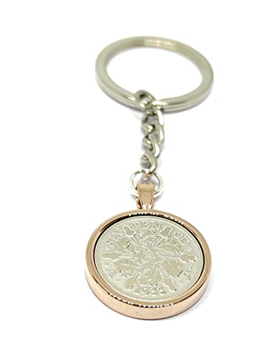Llavero de 89 cumpleaños con moneda Farthing de 1933, un recuerdo eterno para la familia