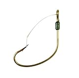 Eagle Claw Kahle Weedless Hook, Bronze, 1/0