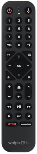 waipu.tv Fernbedienung mit Hintergrundbeleuchtung, Bewegungssensor und Schnellwahltasten für waipu.tv Box & Stick (2.Generation) (Ersatzteil)