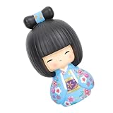 Cabilock Poupée Kimono Japonaise Décorative Figurine Traditionnelle Résine...