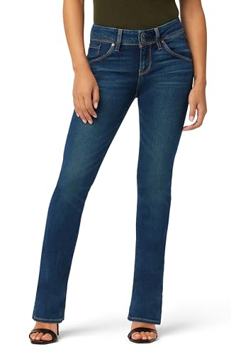 HUDSON Beth Mid Rise Petite Baby Bootcut Jean with Back Flap Pockets