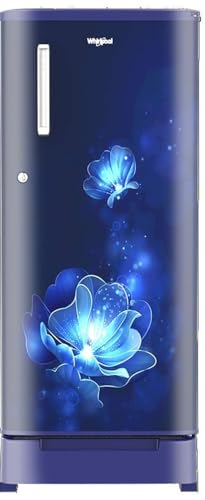 Image of Whirlpool 184 L 4 Star Inverter Direct-Cool Single Door Refrigerator (205 WDE ROY 4S Inv SAPPHIRE RADIANCE-Z, Blue, Base Stand with Drawer, 2023 Model)