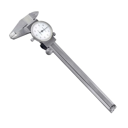 SE 3-Way Measuring Shockproof Steel Dial Caliper, 0-6" SAE - Precision Tool with Hard Case - 780DC