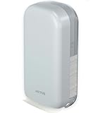 MOTIVE Shabbos Toilet Paper Dispenser, Holds up to 600 Sheets, Pre Cut Shabbos Tissue Dispenser with Lock Key, Adhesive or Drilling Compact Wall Mount, Easy Installation for Bathroom (White)