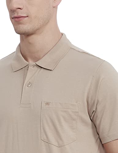 Image of Monte Carlo Mens S.Blue Plain Collar T-Shirt |22203401-167