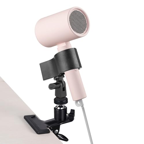 seimeinoki ドライヤースタンド ドライヤークリップ ヘアドライヤーホルダー ハンズフリー クリップ 360℃回転 角度調整 便利 両手でドライ テーブル用