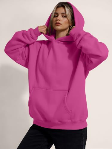 Image of Trendy Queen Women Oversized Hoodies Fall Outfits | Gentle Skin Feel, Aesthetic Drop Shoulder, Large Kangaroo Pocket, Seamless Daily Outfit Match