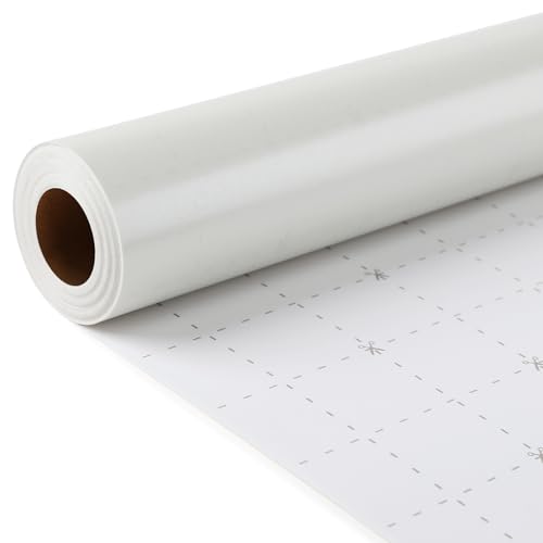 White Wedding Wrapping Paper Roll Cream Gifts Wrap for Anniversary 43cm*10m Luxury Beige Present Paper for Christmas Engagement Baby Shower Valentines Mothers Day Fathers Day Retirement Graduation