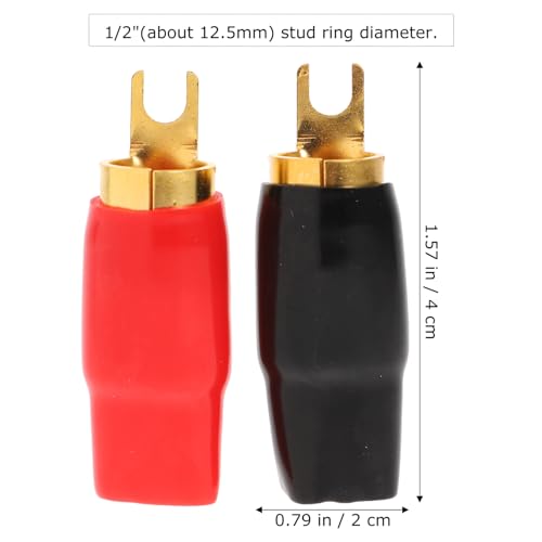 2 Pares Conectores Spade para Audio 0 Gauge Cobre miniatura 5