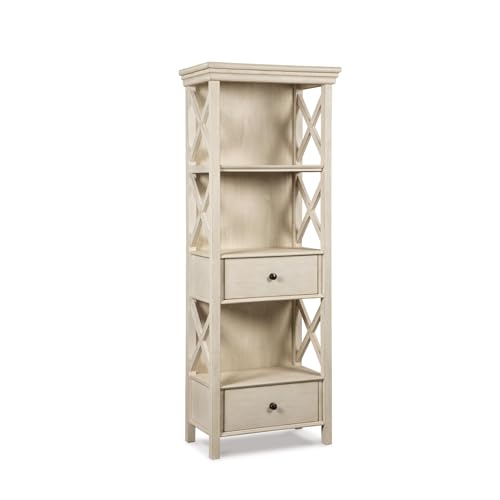 Image of Signature Design by Ashley Bolanburg Display Cabinet Bookcase, Tall White