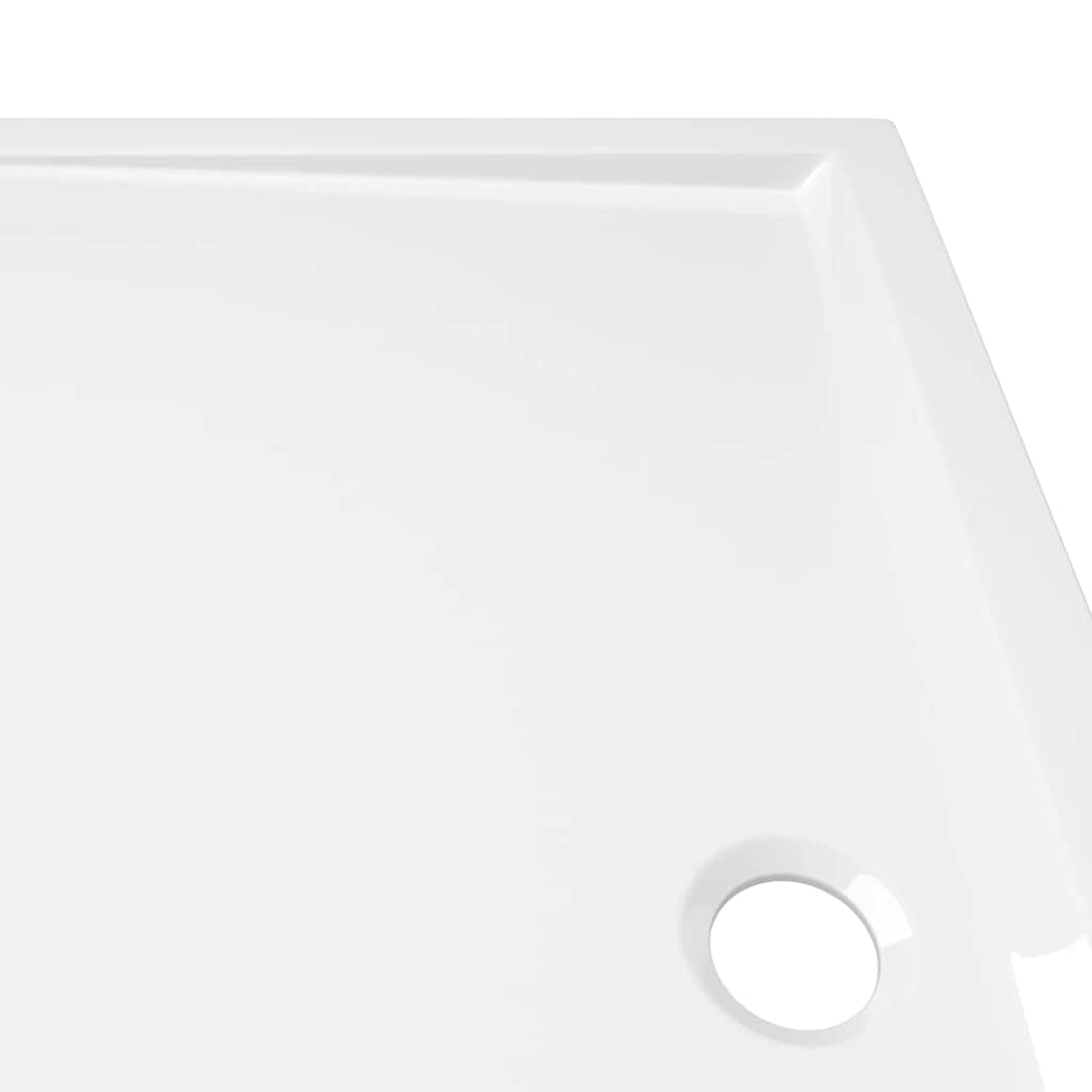 vidaXL Receveur de Douche Base de Douche Bac de Douche Salle de Bain Toilette Salle d’Eau Maison Intérieur Rectangulaire ABS Blanc 70x120 cm