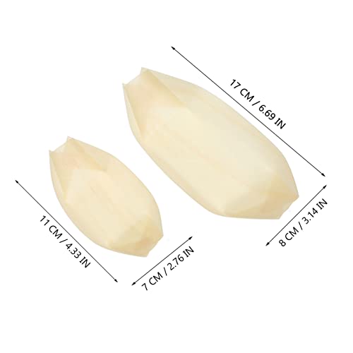 Platos de madera tipo barco sushi x100 miniatura 2
