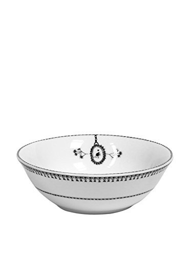 Mimex Miss Blackbirdy Chain Bowl, 5-inch, wit van Mimex