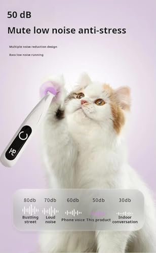 Image of Pet Paw Trimmer for Dogs & Cats, Silent with LED Light, Purple