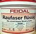 Produktbild Feidal Raufaser flüssig / 10 Liter / weiß, für innen, matt, waschbeständig, lösemittelfrei, Wand- u. Deckenfarbe mit dekorativen Raufasereffekt, zum Rollen und Spritzen / ideal auch um auf Untergründe kleine Unebenheiten zu kaschieren
