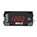 Exuberia 3 in 1 Numérique Horloge Moto Thermomètre Voltmetre Digitale Guidon Mount IP67 Étanche Montre Moto avec Affichage Grand Écran, 12v/24v