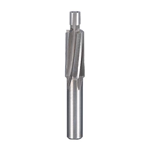 Image of uxcell HSS-AL Cobalt Counterbore End Mill Cap Screws Expand Holes 4 Flutes, 4 X 7.4mm