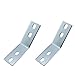 JCBIZ 2PCS Aluminum Alloy 135 Degree Angle Bracket Slotted Corner Brace for Post Beam Connectors