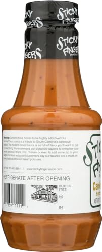 Sticky Fingers Barbecue Sauce: Carolina Classic (2 Pack) 18 oz Size by Sticky Fingers