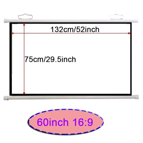 Pantalla para proyector manual 60in 16:9 miniatura 7