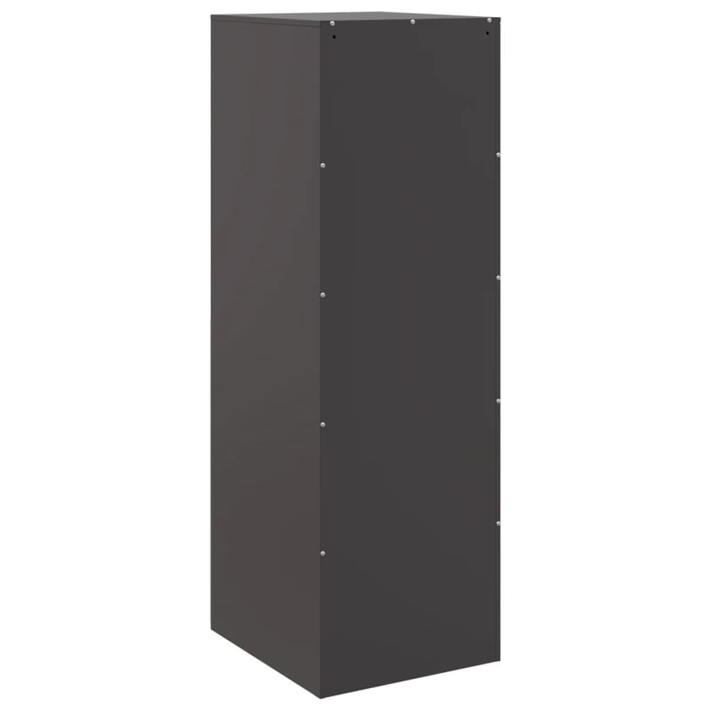 LAPOOH Kredens czarny, 34,5 x 39 x 107 cm, stal, komoda, komoda do sypialni, szafka komodowa, komoda kuchenna, komoda, komoda do korytarza, szafka - 841703