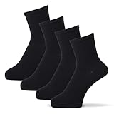 [オカモト] 綿で作ったやさしい靴下 クルーソックス 4足組 レディース 無地 肌側綿100 口ゴムゆったり フィット 646270