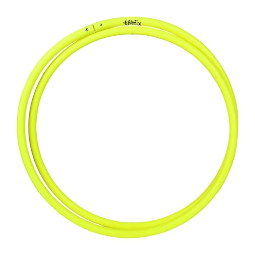 Image of Fitfix 90 cm Collapsible Traveller Toy Hoop - Lightweight, and Versatile Exercise Hoop Adults and Kids - Includes Carry Bag Yoga, and Flow Arts Perfect Travel Outdoor Workouts (1 Pc Yellow Colour)