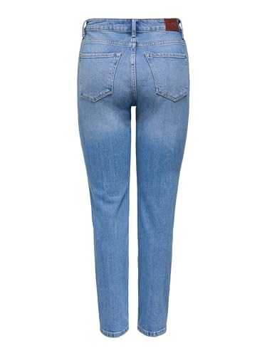ONLY Female Straight-Fit Jeans ONLEMILY Ankel Hohe Taille Gerade geschnitten Jeans 4