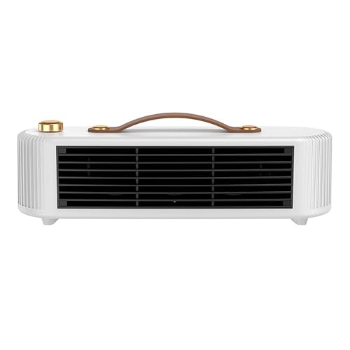 Calefactor De Sobremesa con Termostato, Eficiente Calefactor con Control De Temperatura De 2 Velocidades, Pequeño Calefactor Silencioso para La Oficina, Debajo Del Escritorio O En Espacios Reducidos(W