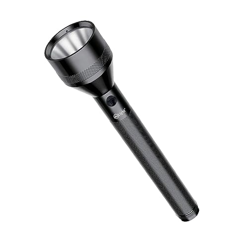 Mr. Light Super Bright Latest Cobra LED Rechargeable Flashlight, Torch Ideal For Outdoor Activities, Hiking And Camping USB, Charging Function,4 Hours Run Time Coverage, 3000 Meters - GT8