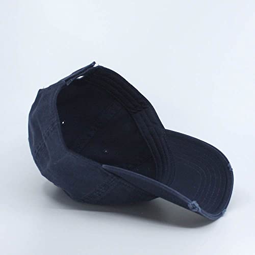 Image of Classic Washed Cotton Baseball Cap - Vintage Adjustable Dad Hat, Curved Bill for Men Women, Outdoor Everyday Wear