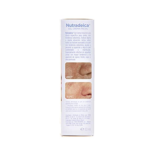 ISDIN Nutradeica Gel-Creme für das Gesicht | Seborrhoische Gesichtshaut | 50ml