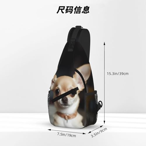 Mochila tipo bandolera urbana negra para viaje y senderismo miniatura 4