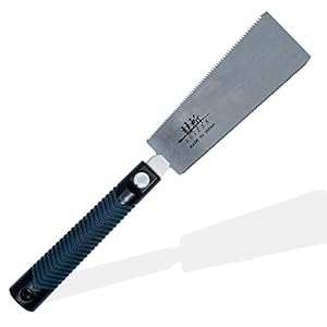 SUIZAN Japanese Pull Saw Hand Saw 7 Inch Ryoba Double Edge for Woodworking Tools