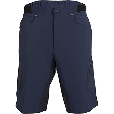 ZOIC Ether Short - 12" Inseam + 9" Essential Liner Men's Mountain Bike Cycling Shorts, Night, Medium Cover