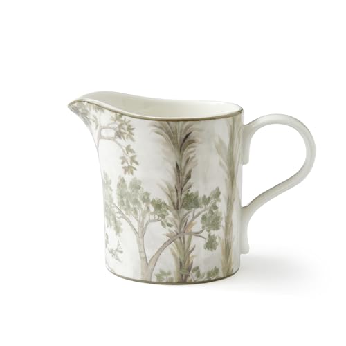 Spode Kit Kemp Tall Trees 10oz Pitcher | Enchanted Forest Design | Porcelain | Dishwasher and Microwave Safe | Creamer Jug for Tea and Coffee | Fabulous Gift | Home & Gathering Use