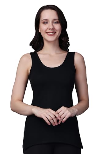 Image of FF Women's Thermal Scoop Neck Cami Tank Tops, Ultra Soft Fleece Lined Camisole, Winter Warm Underwear Top