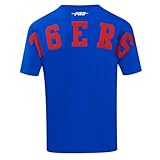 Pro Standard Mens NBA Philadelphia 76Ers Wingspan Short Sleeve Tee Royal Blue L