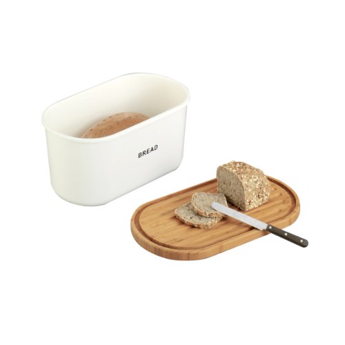 Zeller 25351 Portapane, Bianco, 39x23x18.5 cm