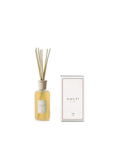 Culti diffuser stokjes stijl 250 ml Milano | Geur thee, Midollin, The Sencha en Gayac-hout - Houdbaarheid 3 maanden - Meterschap van 10 tot 20 m²