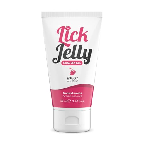 INTIMATELINE | Lick Jelly - Gel lubricante comestible a base de agua, no graso y que no mancha, sabor cereza, 50 ml